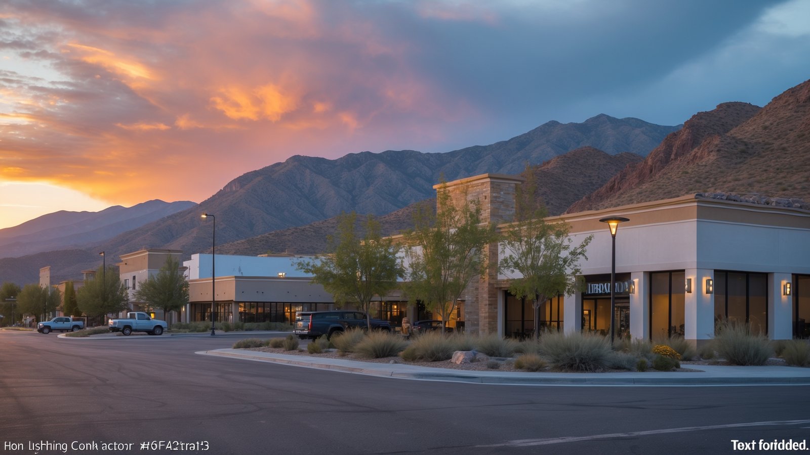 permanent LED outdoor lighting illuminating Prescott Valley home at night